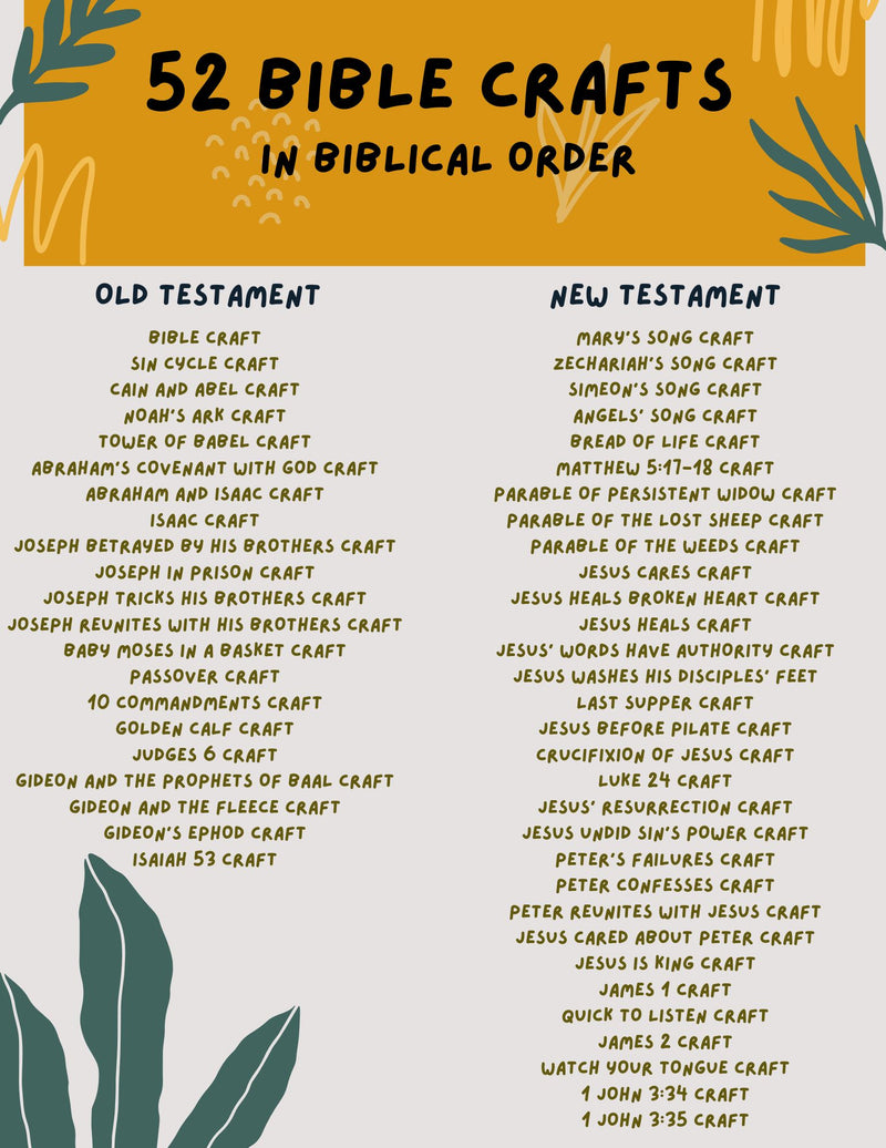 Load image into Gallery viewer, 52 Bible Crafts