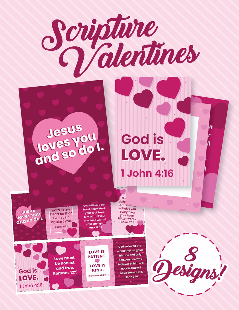 Load image into Gallery viewer, Bible Verse Valentines