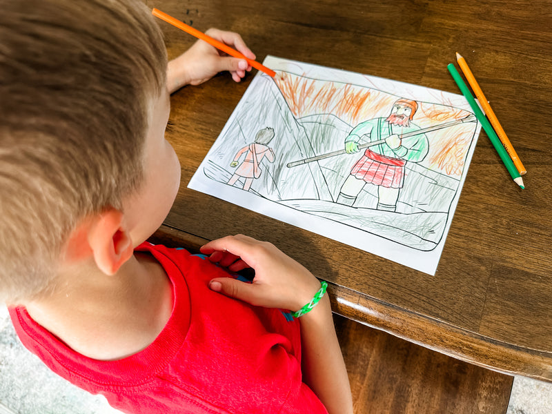 David And Goliath Coloring Page