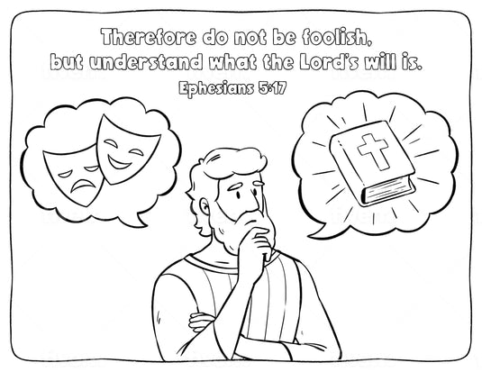God's Will Coloring Page