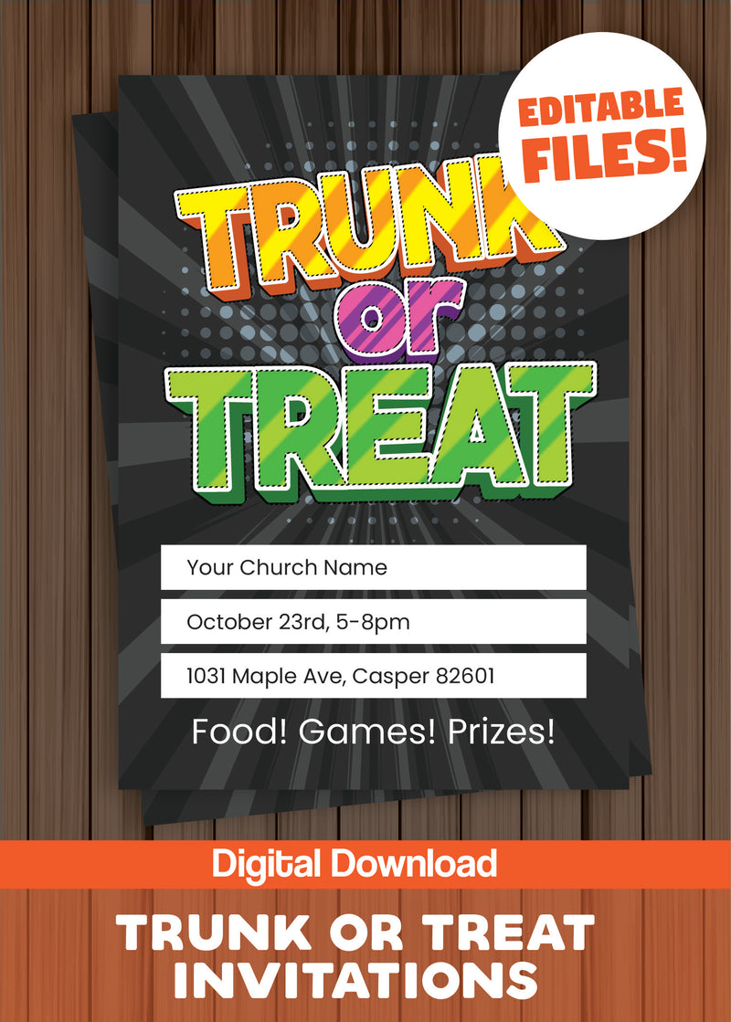 Load image into Gallery viewer, Trunk-or-Treat Invites