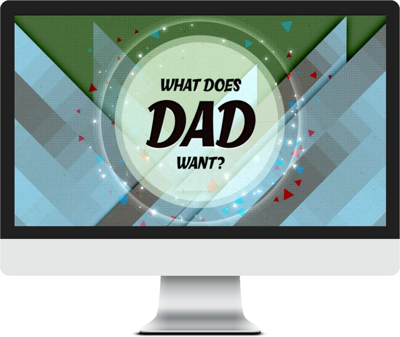 What Does Dad Want? Church Game Video