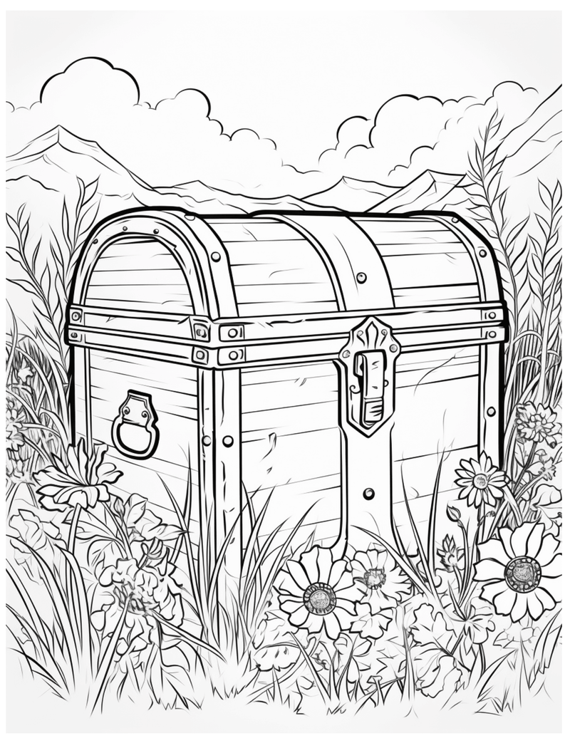 Load image into Gallery viewer, Parable Of Treasure In a Field Coloring Page Coloring Page - Children's Ministry Deals