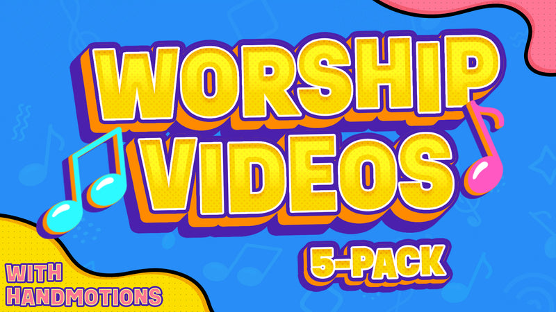 Load image into Gallery viewer, Worship Videos 5-Pack With Hand Motions