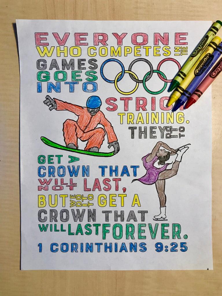 Load image into Gallery viewer, Winter Olympics Coloring Page