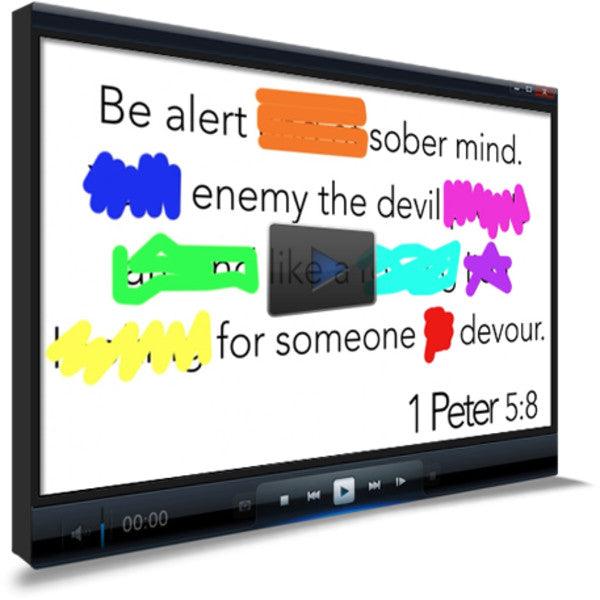 1 Peter 5:8 Memory Verse Video