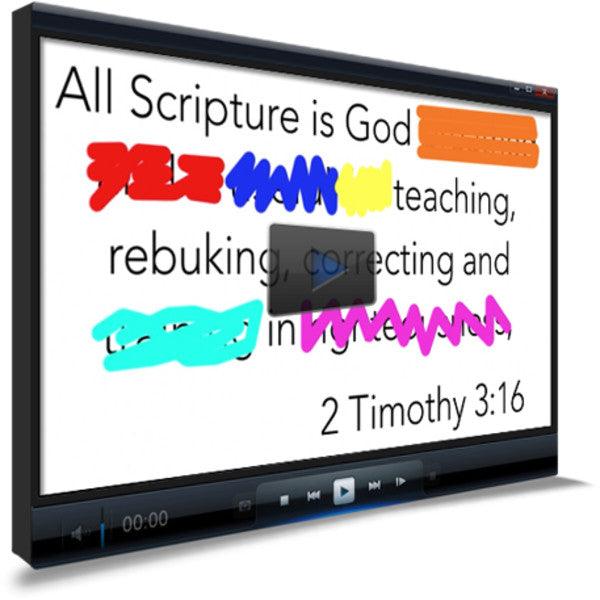 2 Timothy 3:16 Memory Verse Video