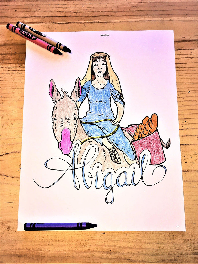 Load image into Gallery viewer, Abigail Coloring Page
