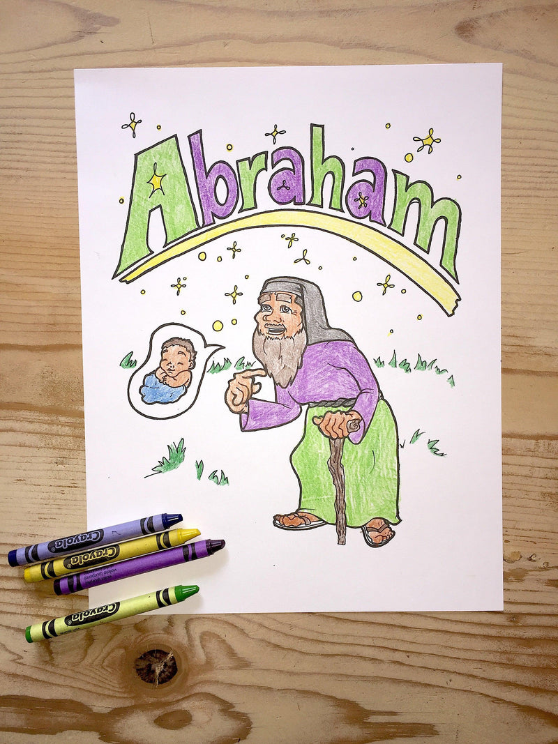 Load image into Gallery viewer, Abraham Coloring Page