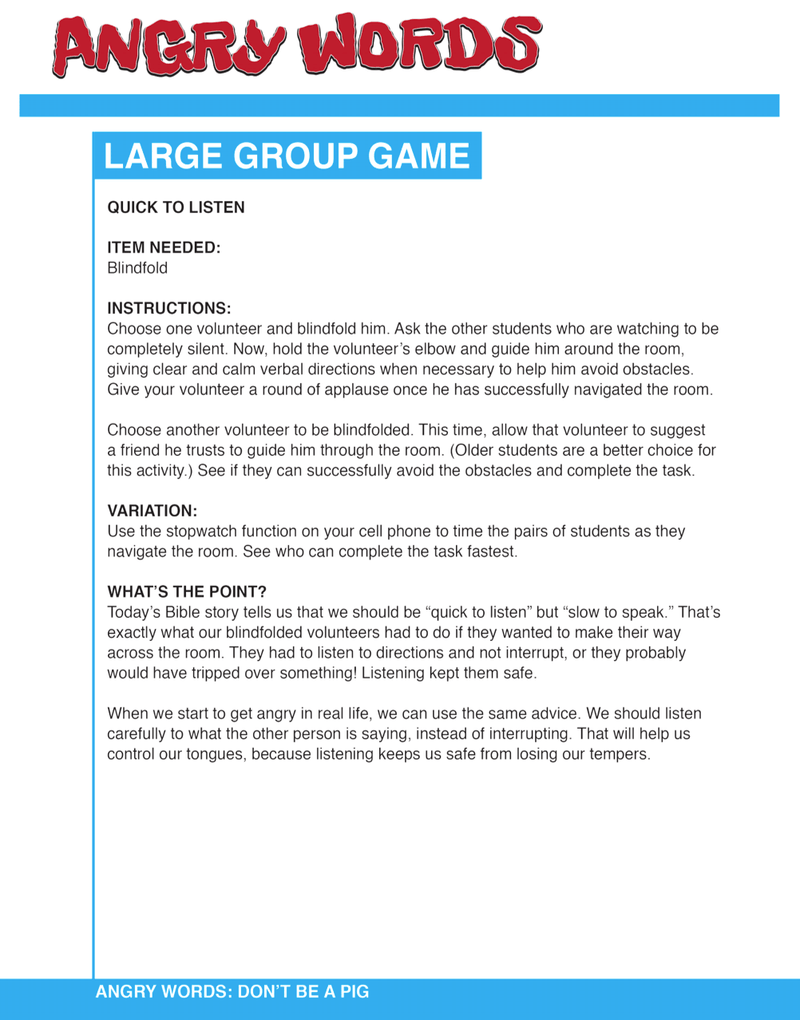 Load image into Gallery viewer, Angry Words 4-Week Children's Ministry Curriculum - Children's Ministry Deals