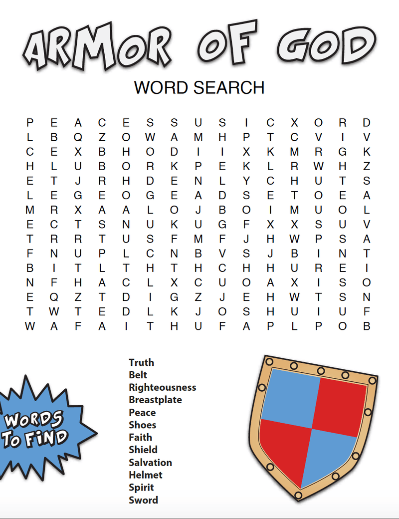 Load image into Gallery viewer, Armor of God Word Search