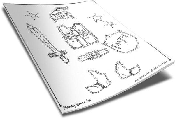 Load image into Gallery viewer, FREE Armor of God Coloring Pages