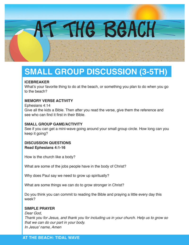 Load image into Gallery viewer, At The Beach 8-Week Children's Ministry Curriculum - Children's Ministry Deals