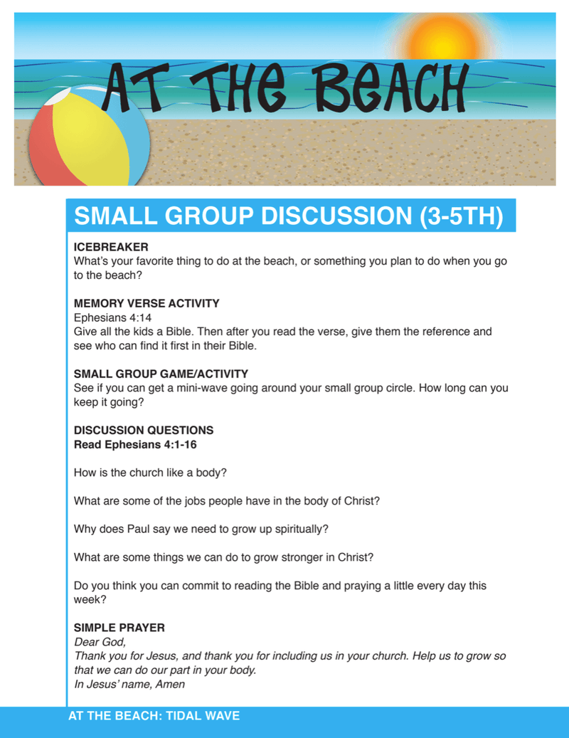 At The Beach 8-Week Children's Ministry Curriculum - Children's Ministry Deals