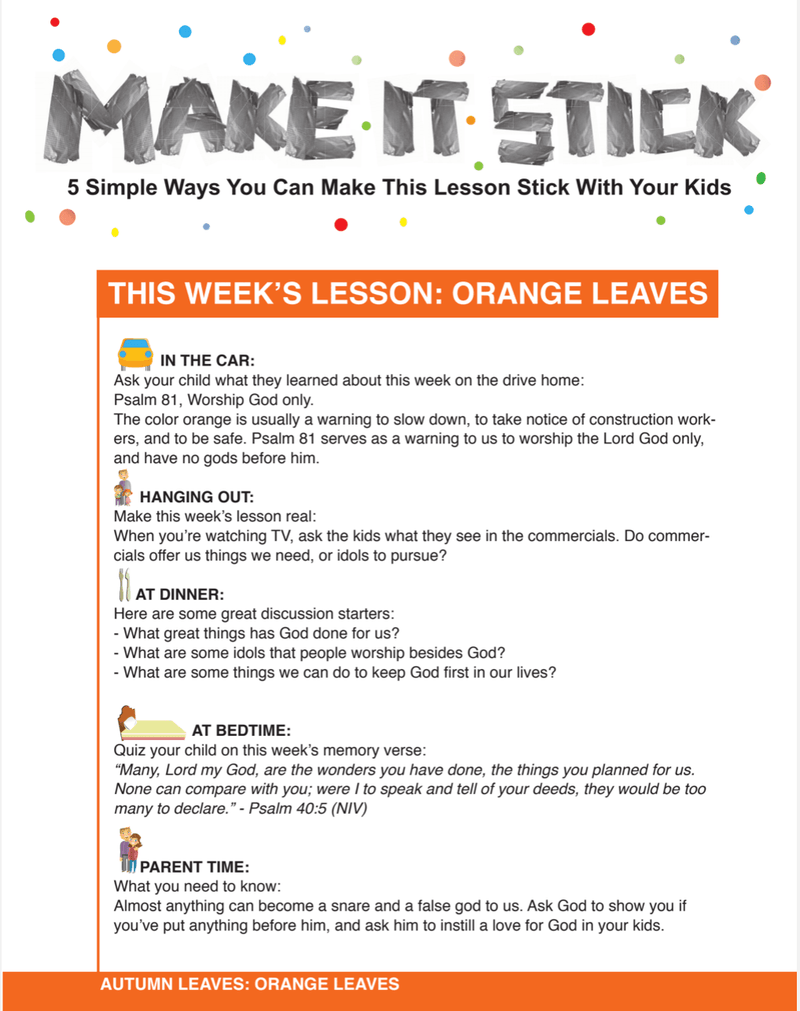 Load image into Gallery viewer, Autumn Leaves 4-Week Children's Ministry Curriculum - Children's Ministry Deals