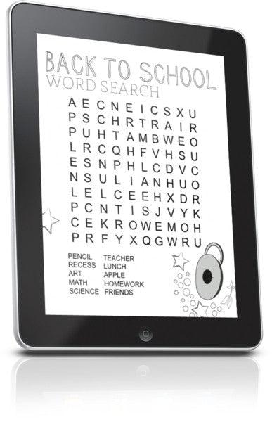 FREE Back To School Word Search
