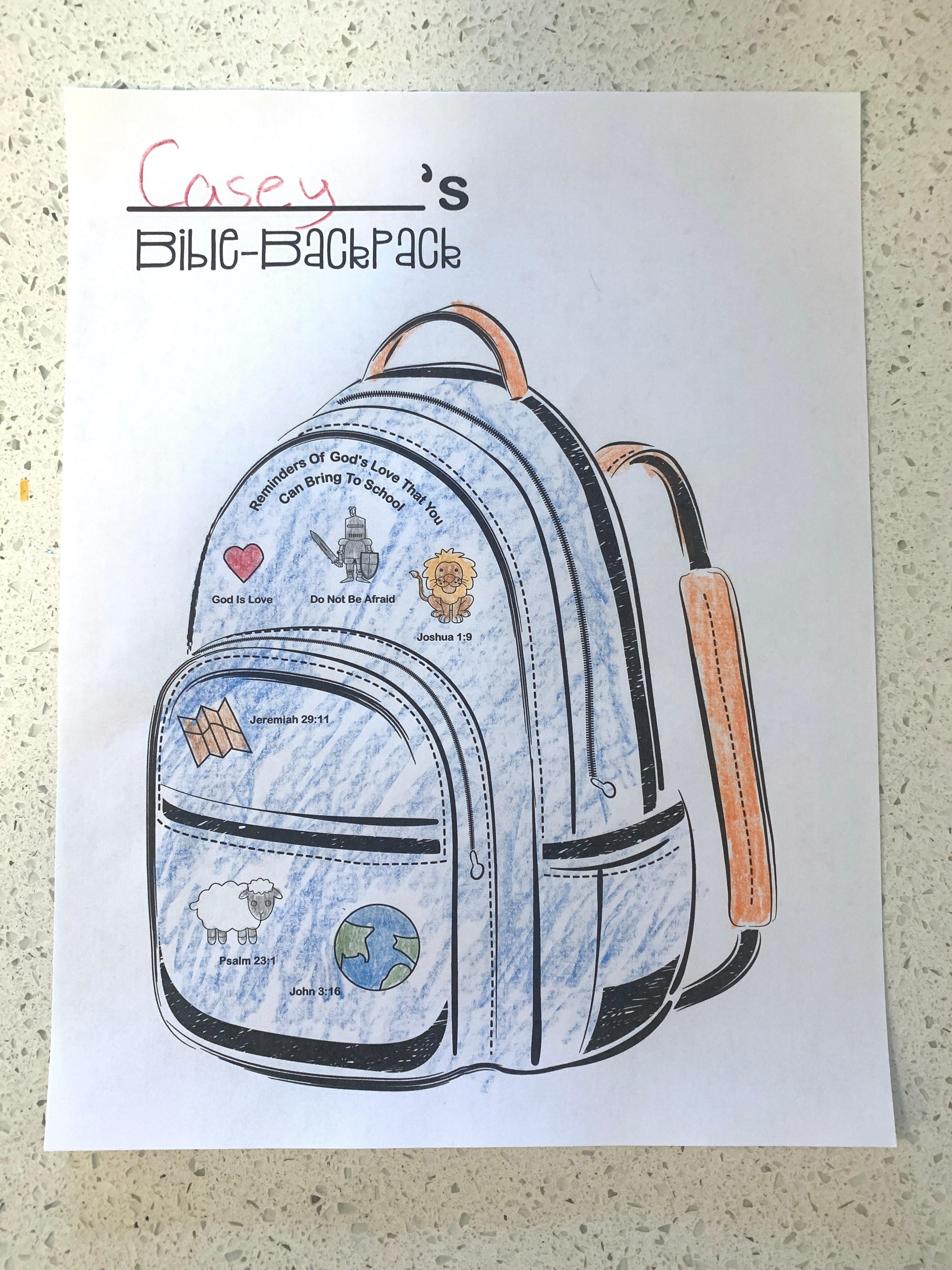 Bible Backpack Coloring Page – Children's Ministry Deals Bible Backpack Coloring Page – Children's Ministry Deals