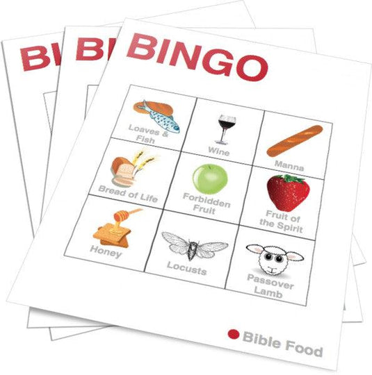 Bible Food Bingo
