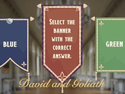 Bible Quiz: David and Goliath Church Game Video for Kids
