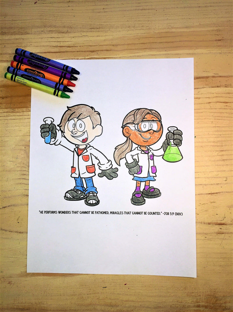 FREE Bible Science Coloring Page