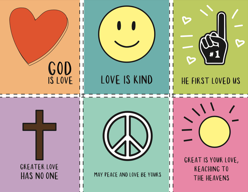 Load image into Gallery viewer, Bible Verse Valentine Notes - Children's Ministry Deals