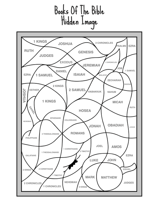 Books Of The Bible Hidden Image - Children's Ministry Deals