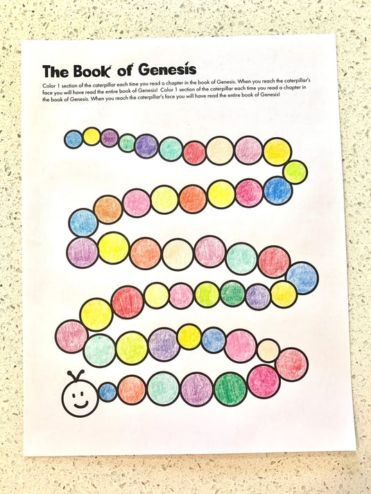 Books Of The Bible Reading Caterpillars - Children's Ministry Deals
