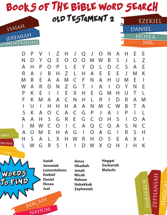 Books of the Bible Word Search