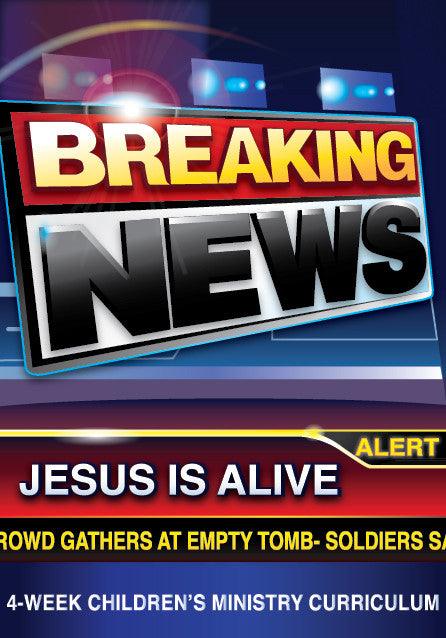 Load image into Gallery viewer, Breaking News Easter 4-Week Children's Ministry Curriculum