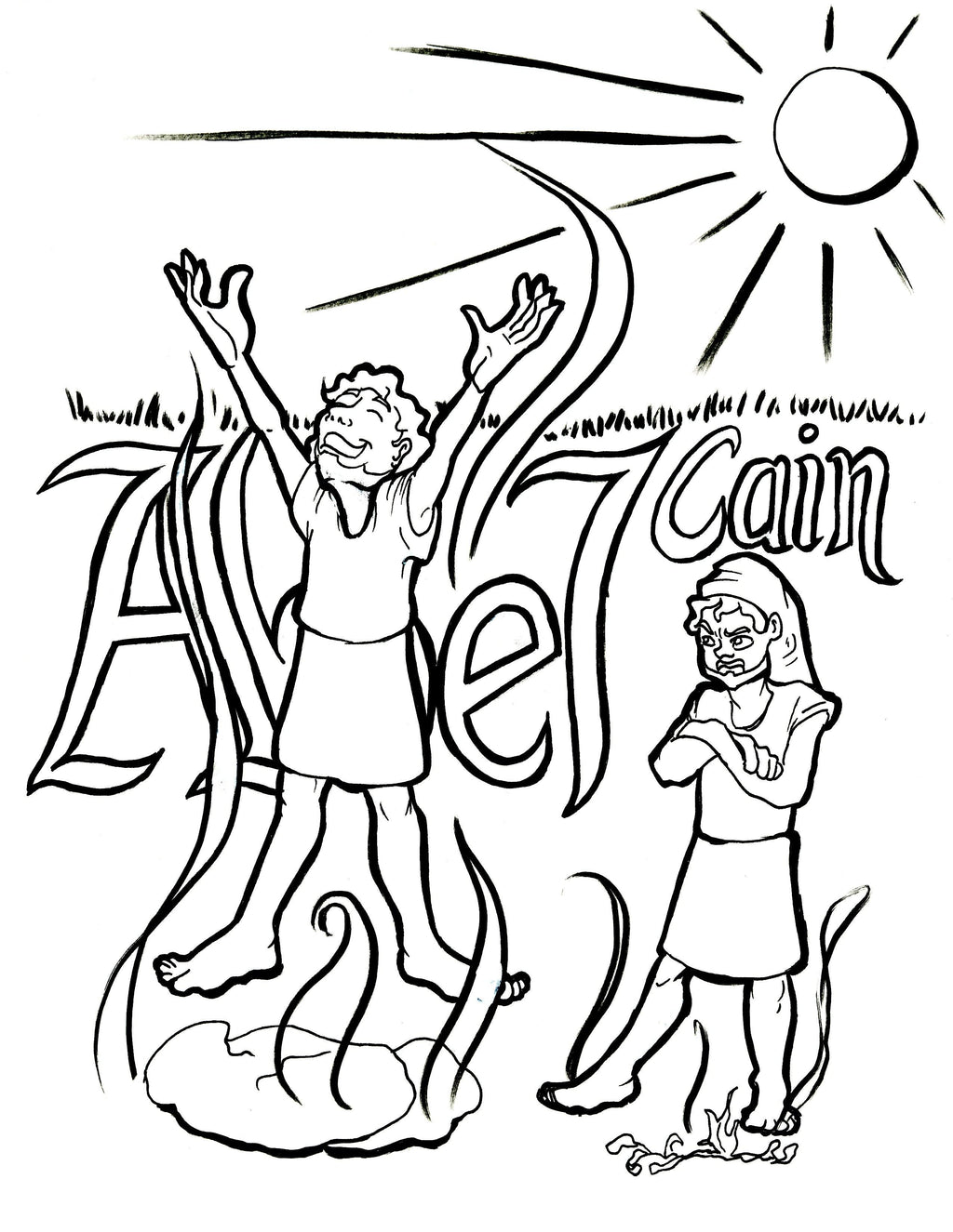 Cain And Abel Coloring Pages