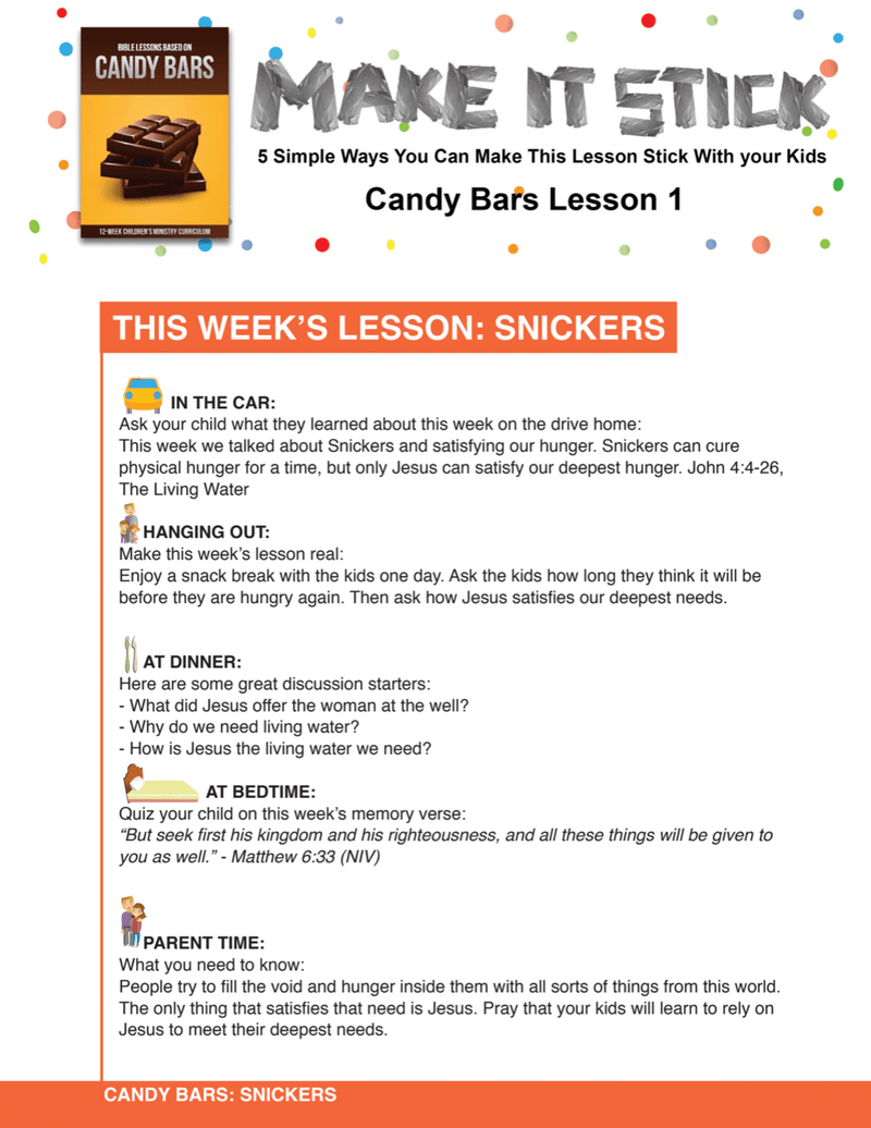 Load image into Gallery viewer, Candy Bars 12-Week Children's Ministry Curriculum - Children's Ministry Deals