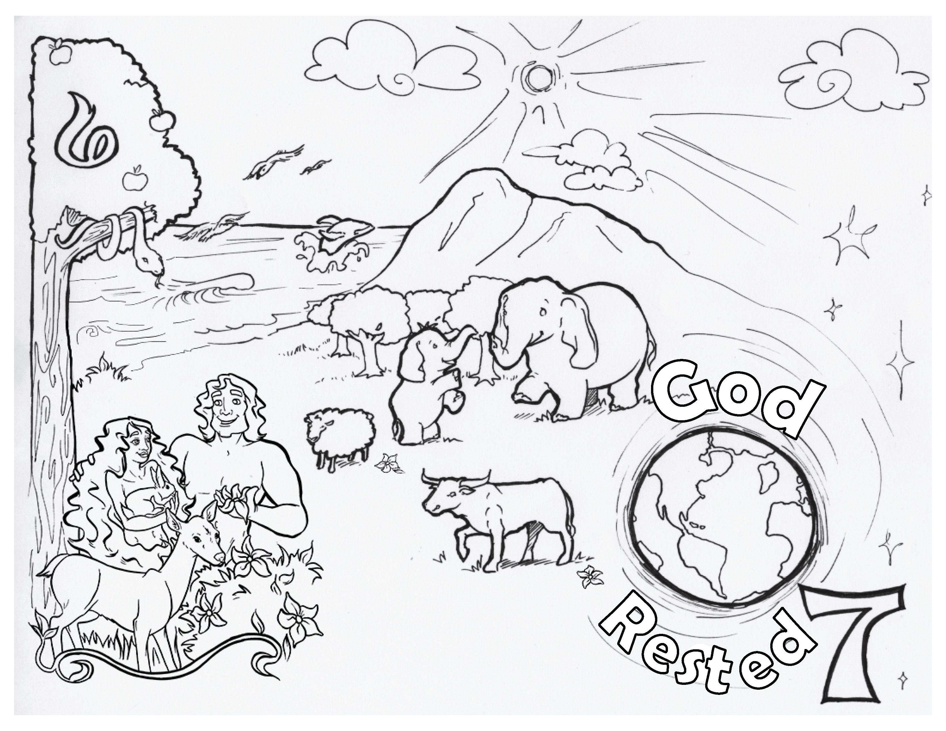 child christian coloring pages