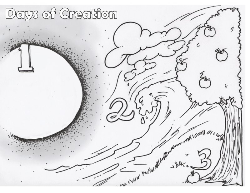Days Of Creation Coloring Pages - Children's Ministry Deals