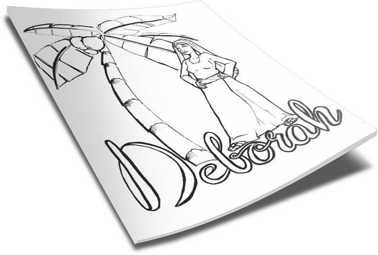 Load image into Gallery viewer, Deborah Coloring Page