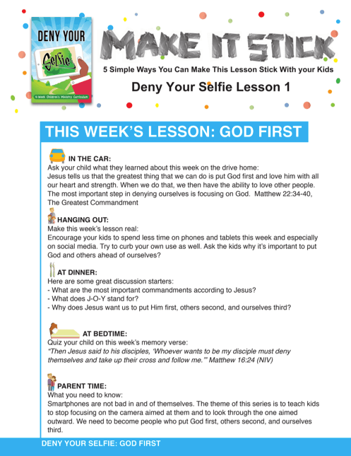 Load image into Gallery viewer, Deny Your Selfie 4-Week Children’s Ministry Curriculum - Children's Ministry Deals
