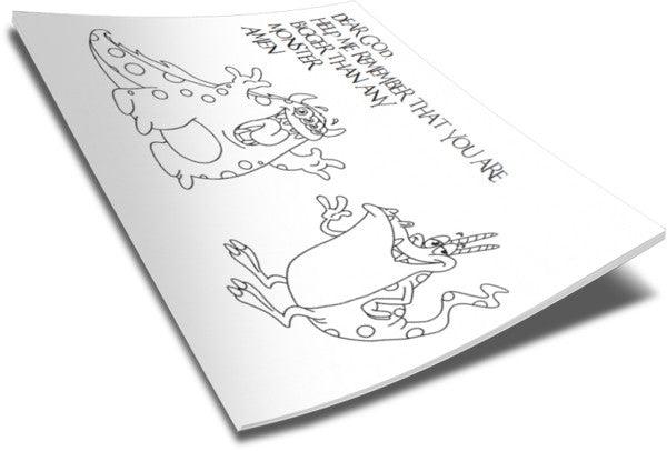 Load image into Gallery viewer, FREE Halloween Coloring Page Don't Be Afraid