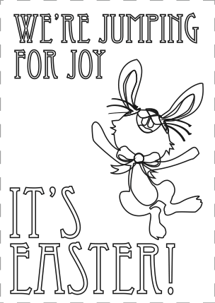 FREE Easter Coloring Cards