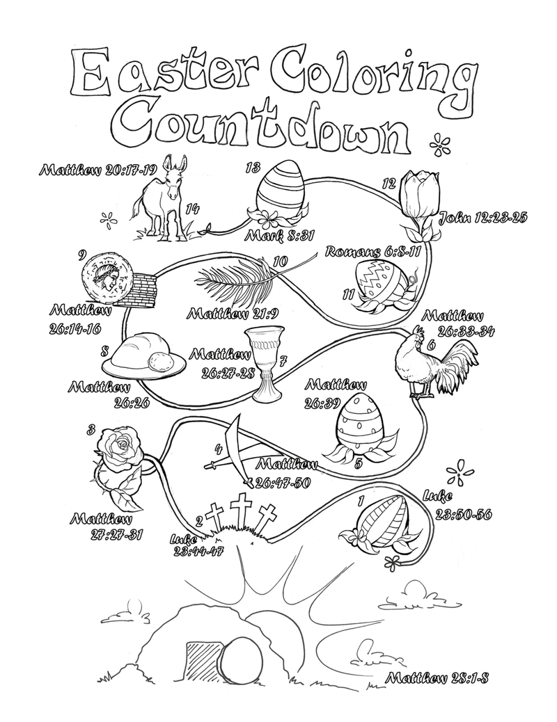 Load image into Gallery viewer, Easter Coloring Countdown - Children's Ministry Deals
