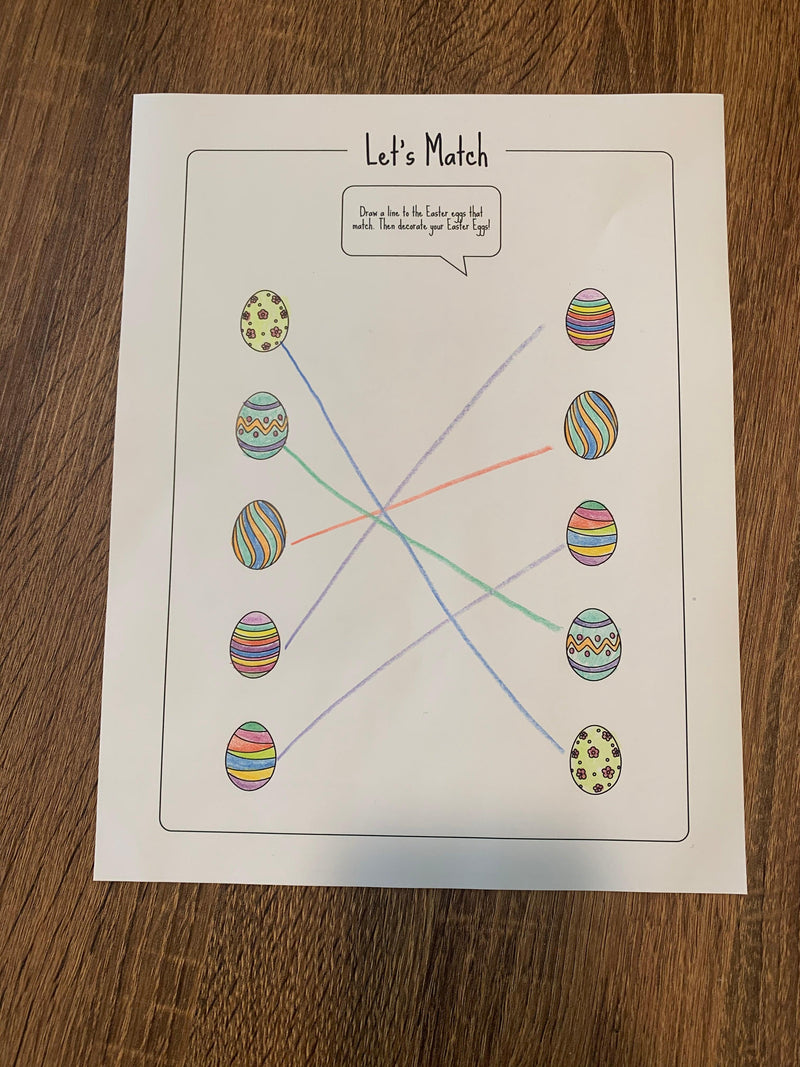 Load image into Gallery viewer, Easter Egg Matching Coloring Page - Children's Ministry Deals