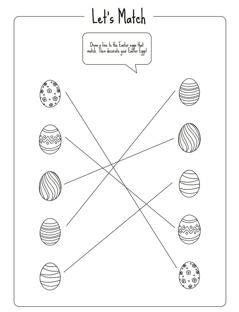 Load image into Gallery viewer, Easter Egg Matching Coloring Page - Children's Ministry Deals