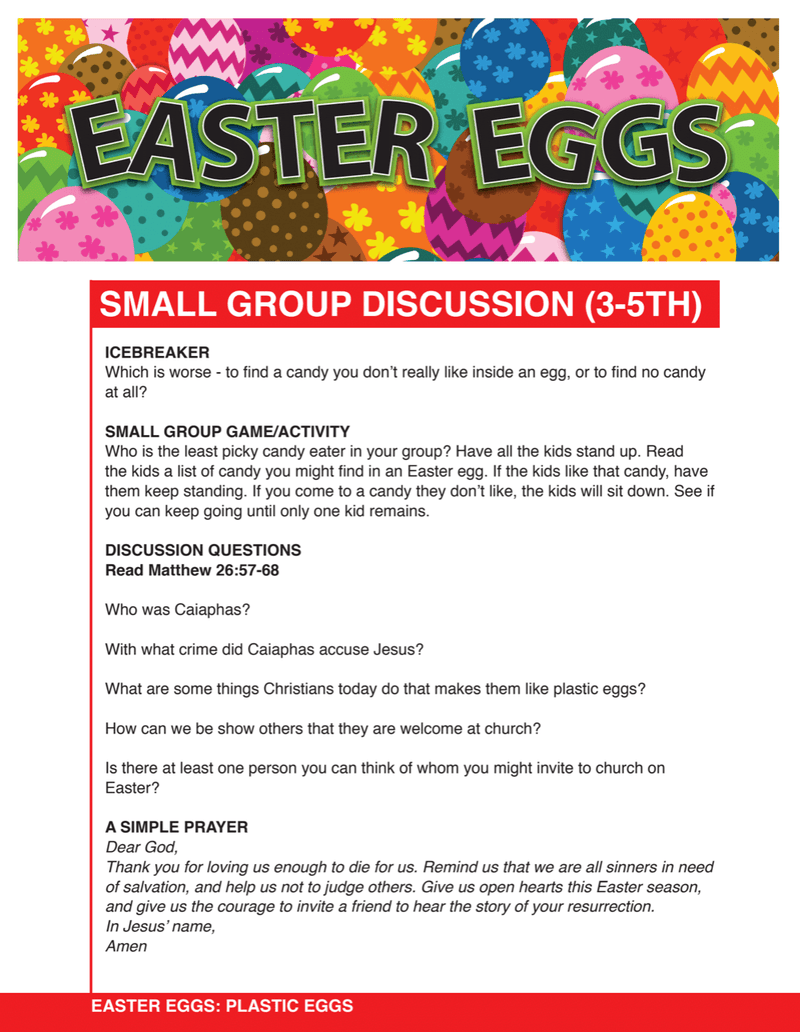 Easter Eggs: 4-Week Children's Ministry Easter Curriculum - Children's Ministry Deals