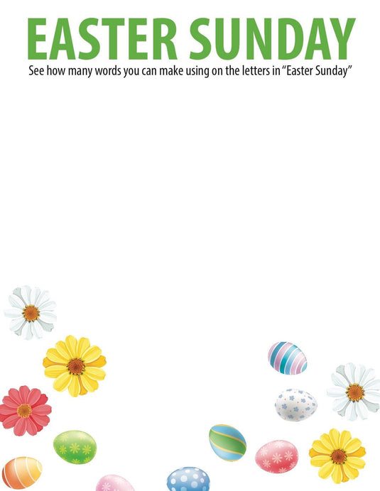 Easter Sunday Word Jumble