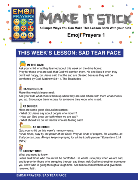 Load image into Gallery viewer, Emoji Prayers 8-Week Children's Ministry Curriculum - Children's Ministry Deals