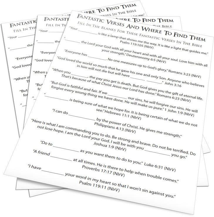 free-fantastic-verses-fill-in-the-blank-children-s-ministry-deals for Free Printable Bible Study Lessons With Questions And Answers FREE Fantastic Verses Fill In The Blank – Children's Ministry Deals for Free Printable Bible Study Lessons With Questions And Answers