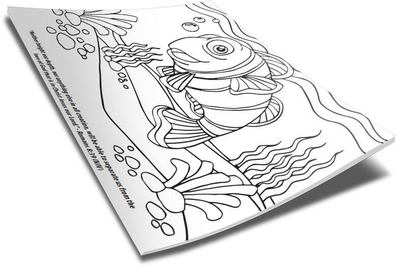 FREE Finding Jesus Under the Sea Coloring Page