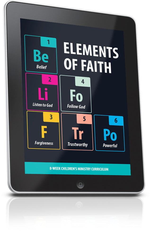 FREE Elements of Faith Sunday School Lesson