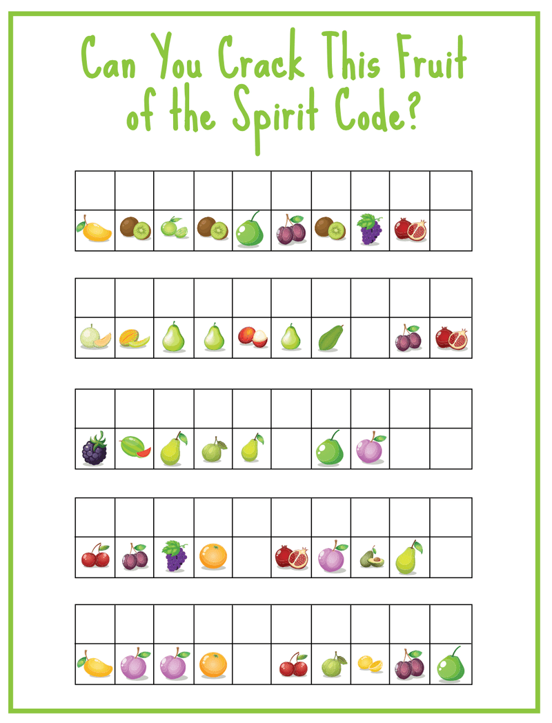 Load image into Gallery viewer, FREE Fruit of the Spirit Code Breaking Activity - Children's Ministry Deals