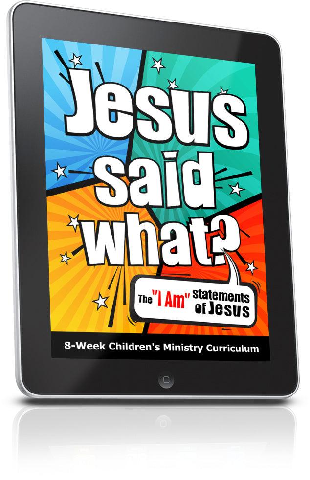 FREE Jesus Said What? Sunday School Lesson
