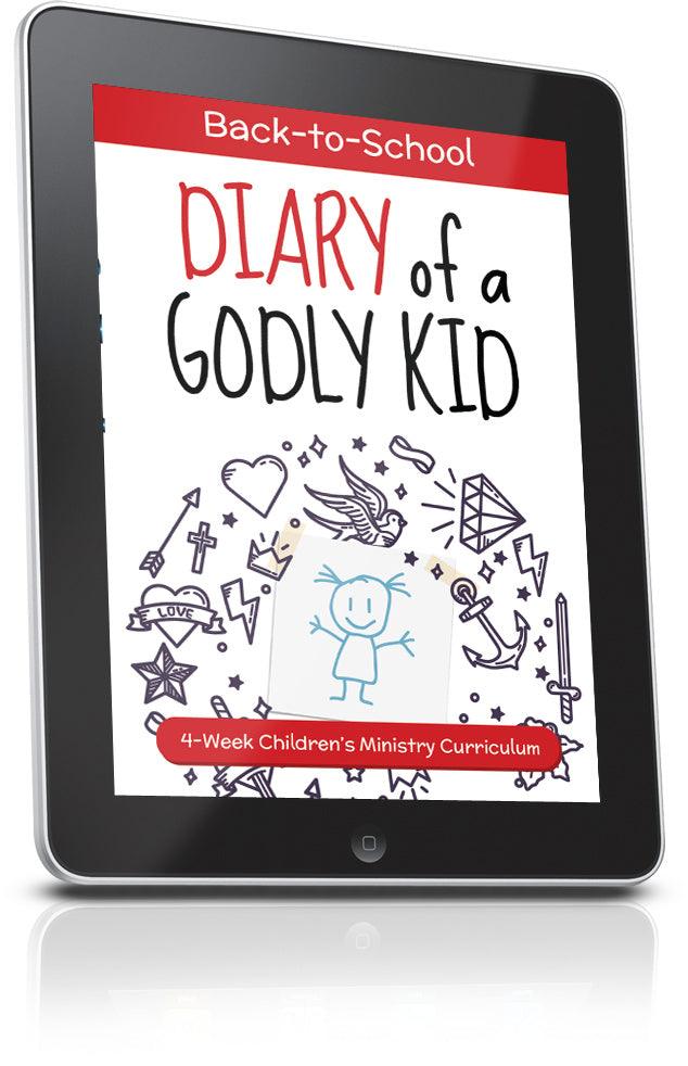 FREE Diary of a Godly Kid Back to School Children's Ministry Lesson