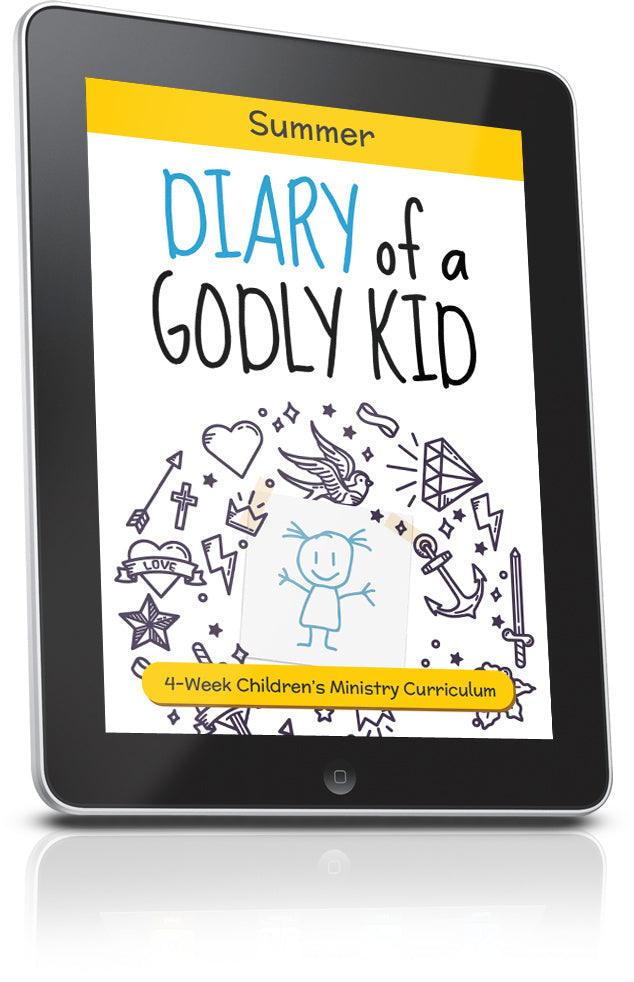 FREE Diary of a Godly Kid Summer Vacation Children's Ministry Lesson